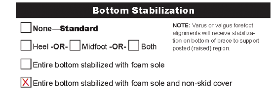 How to order non skid option