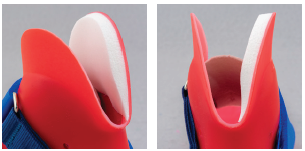 Pictured lateral shim pad in a DAFO 4