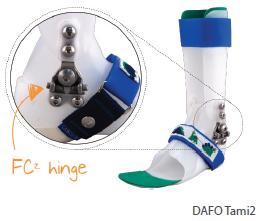 Pictured FC2 Hinge in a DAFO Tami2