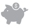 icon of a piggy bank