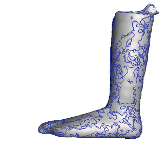 Pictured a scan with a topography of lines that make a cohesive whole.