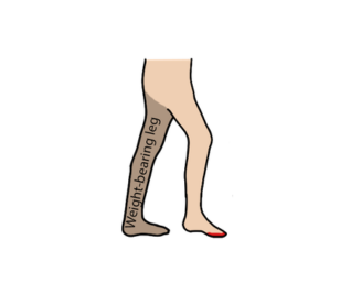 Foot most often lands toes/forefoot first 