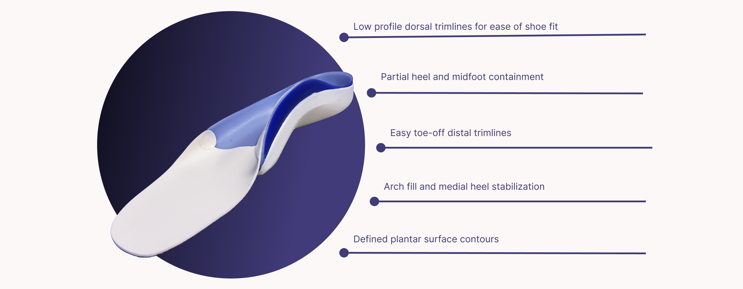 This image shows product features of the product DAFO 5