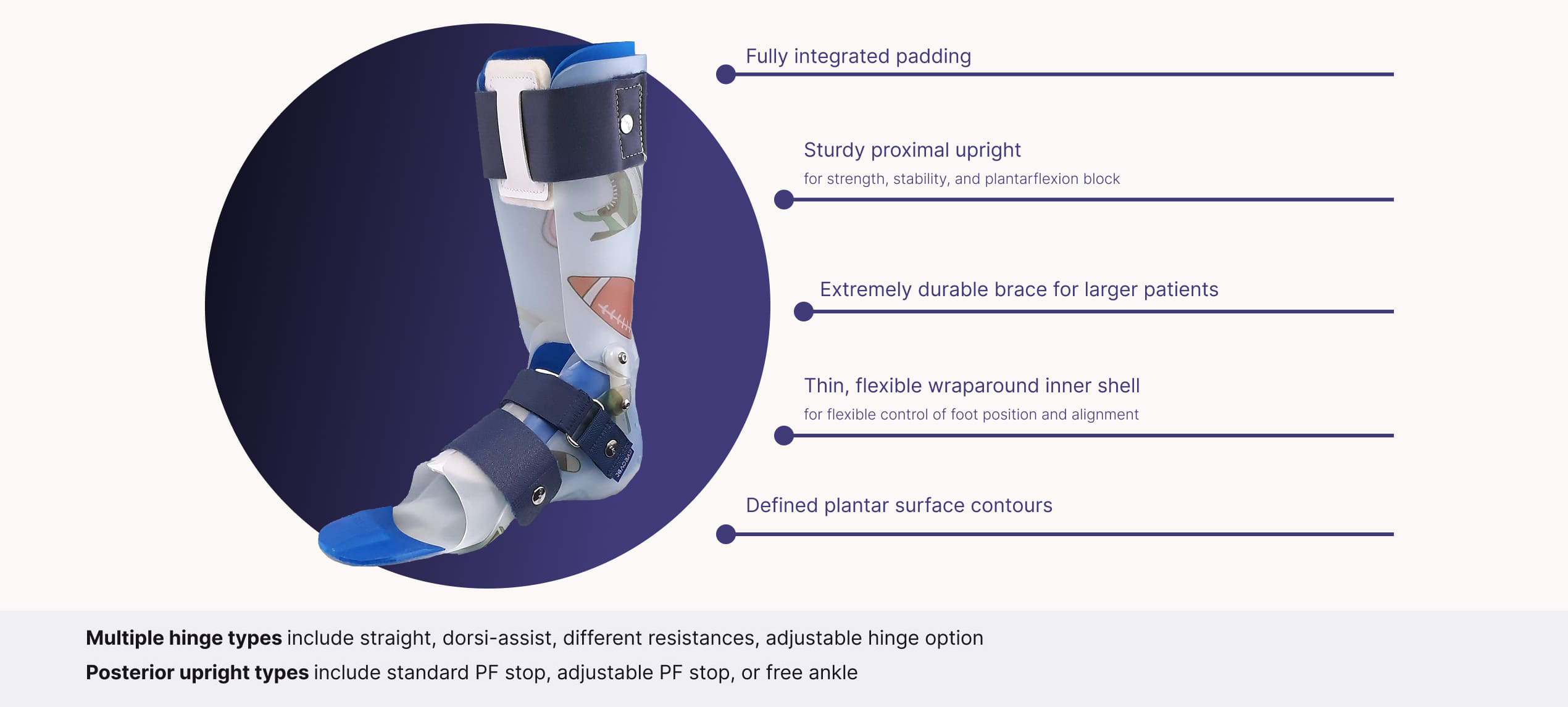This image shows product features of the product DAFO TurboH