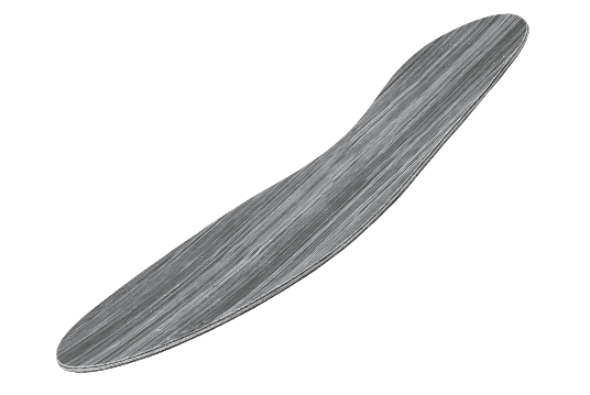 This image shows a Cascade DAFO product Carbon Fiber Footplate